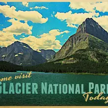 Национальный парк GLACIER для посещения красоты Путешествия