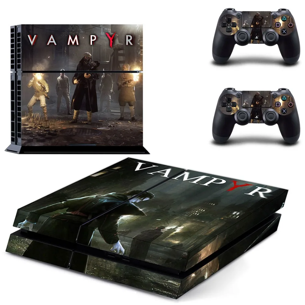 PS4 наклейка на всю кожу лицевые панели Vampyr для консоли и контроллера Sony playstation