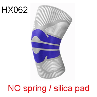 HX062 White blue 1 шт. дышащие эластичные уличные спортивные защитные наколенники для пешего туризма баскетбола, тактические наколенники, силиконовые наколенники - Цвет: HX062 White blue