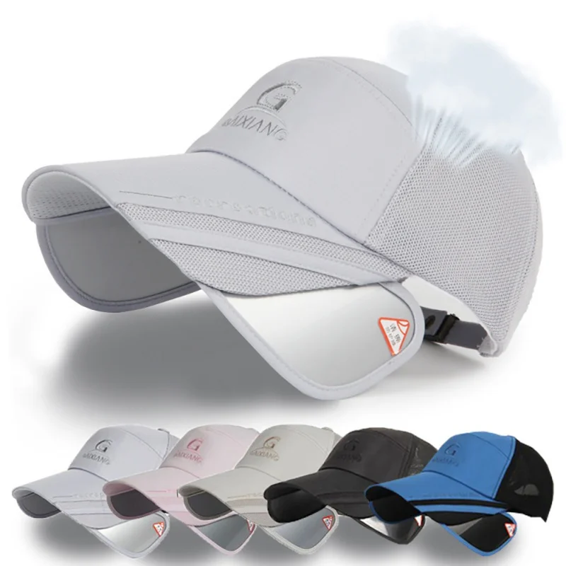 New Unisex Outdoor Running Hats Summer Flexible Sunshade Sunscreen Sun Hat Fishing caps