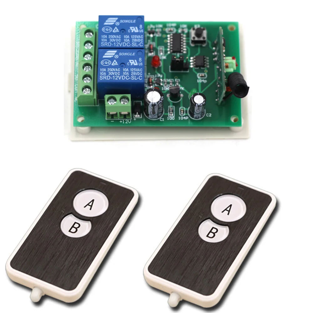 Радиочастотный беспроводной пульт дистанционного управления 12 в 24 2 канала 10 А |