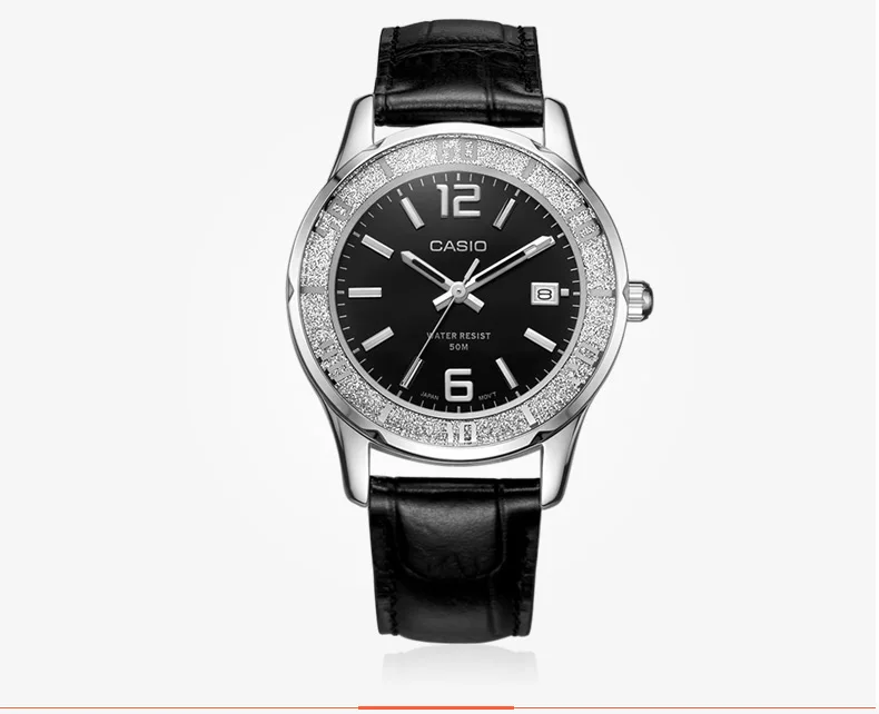 Casio, женские часы, 50 метров, водонепроницаемые, новые, указка, серия, модные, бизнес, женские, кварцевые часы, белая пластина, LTP-1359, для девушек