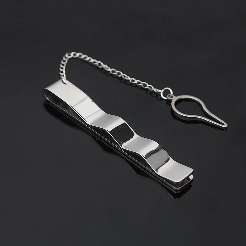 Модная мужская просто зажим для галстука Classic Silver/золото Цвет Для мужчин Бизнес