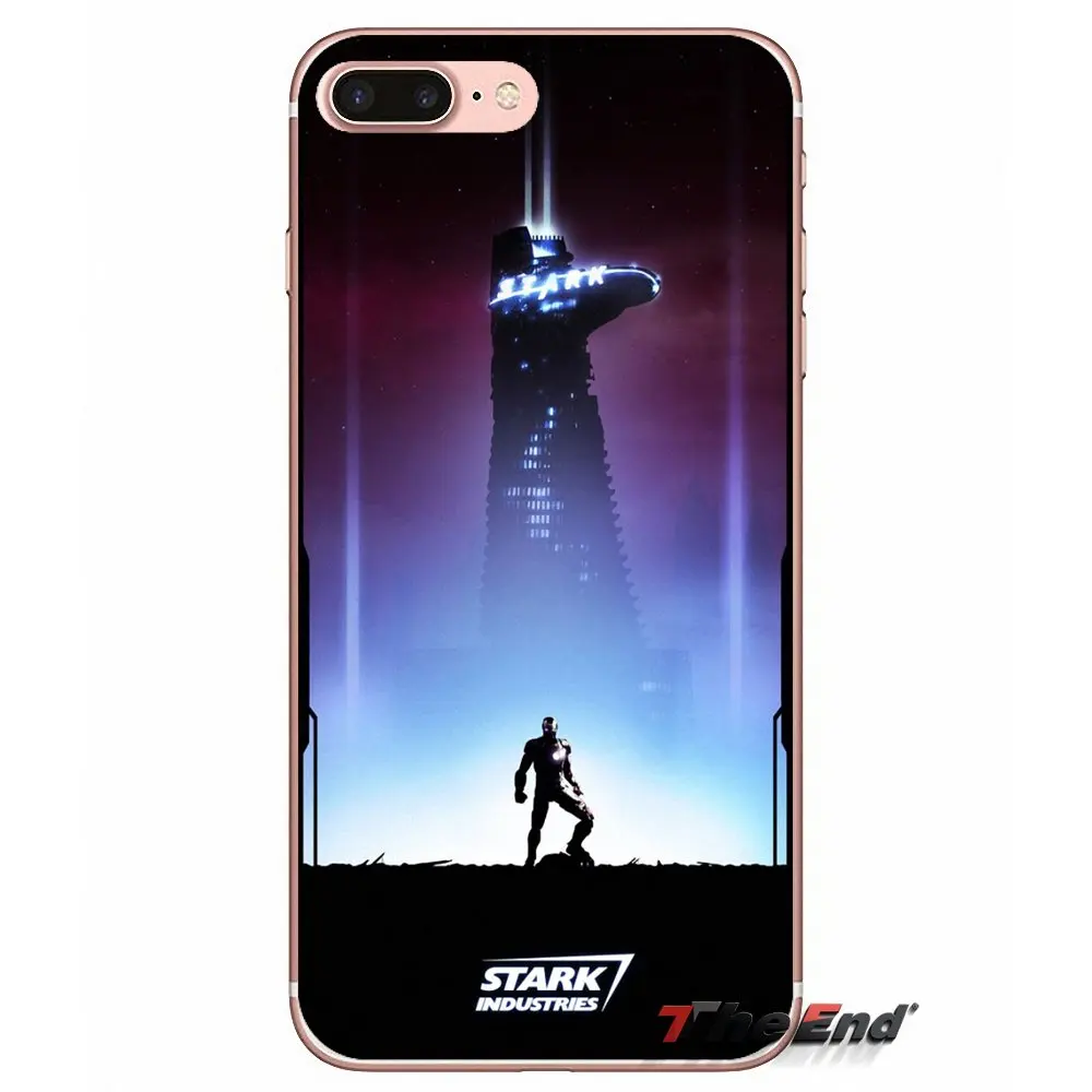 Для Huawei G7 G8 Ascend P7 P8 P9 Lite Honor 4C 5X 5C 6X Mate 7 8 9 Y3 Y5 Y6 II Pro Stark Industries Железный человек корпус