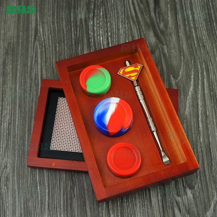 2 шт. 2017 новейший полный комплект для силиконовых контейнеров с 17 мл деревянной