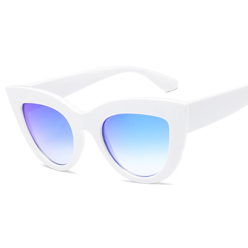 HOKU 2018 Новый Cat Eye Женщины Солнцезащитные очки винтажные пикантные брендовые