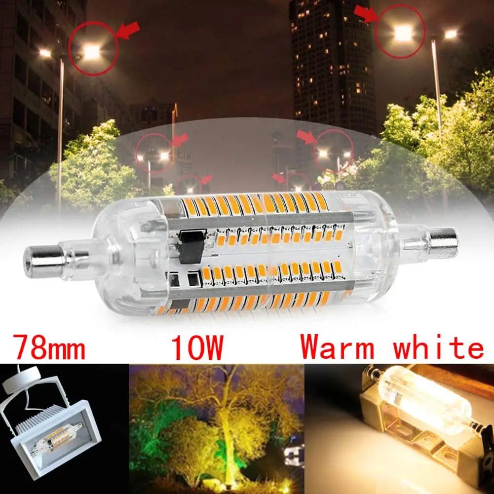 Hot Selling 3014 SMD R7S LED Horizontal Plug Corn Light Silicone Lamps 10W/15W AC220V-240V | Лампы и освещение
