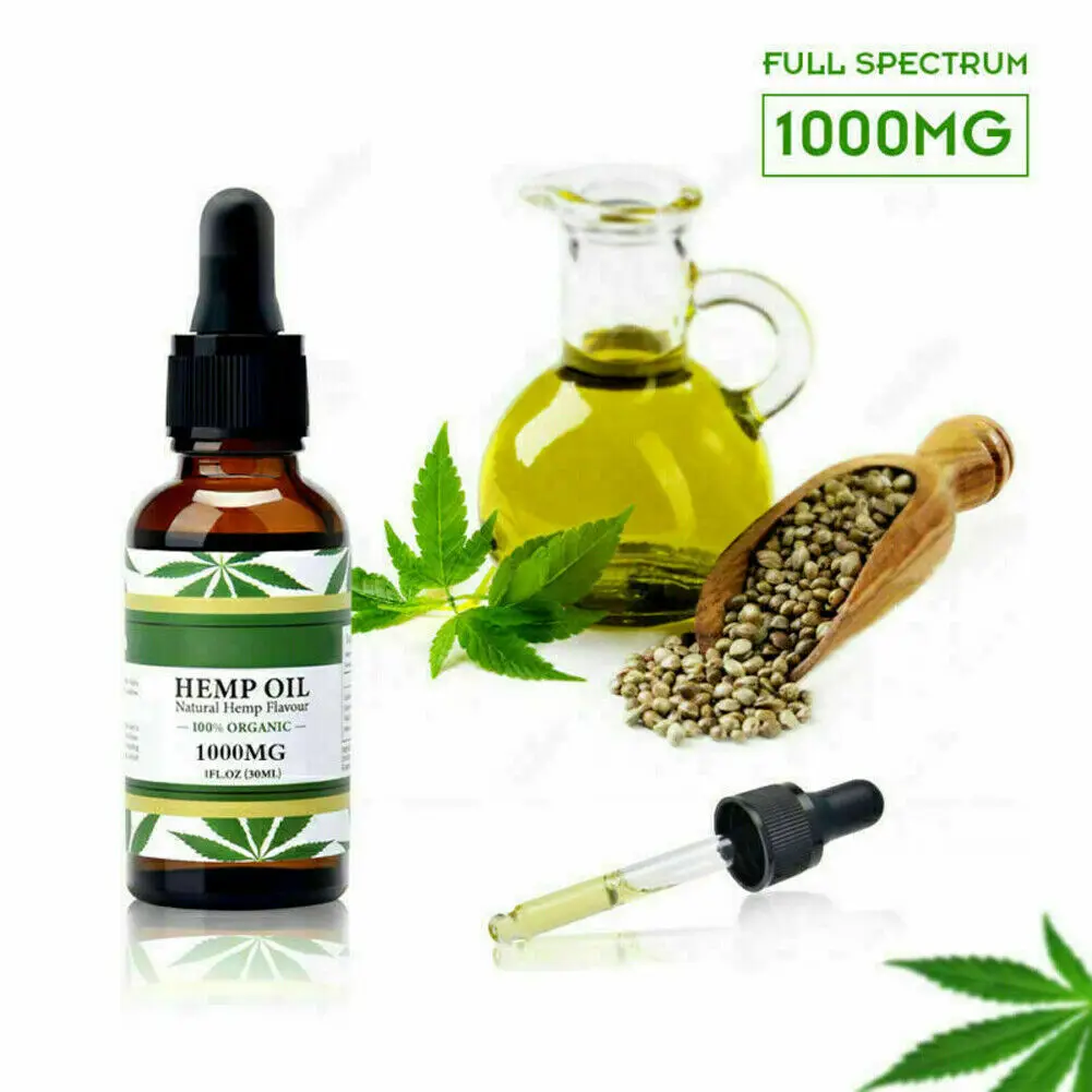 Органическое конопляное масло для облегчения боли помощь во сне антистресс 1000 мг