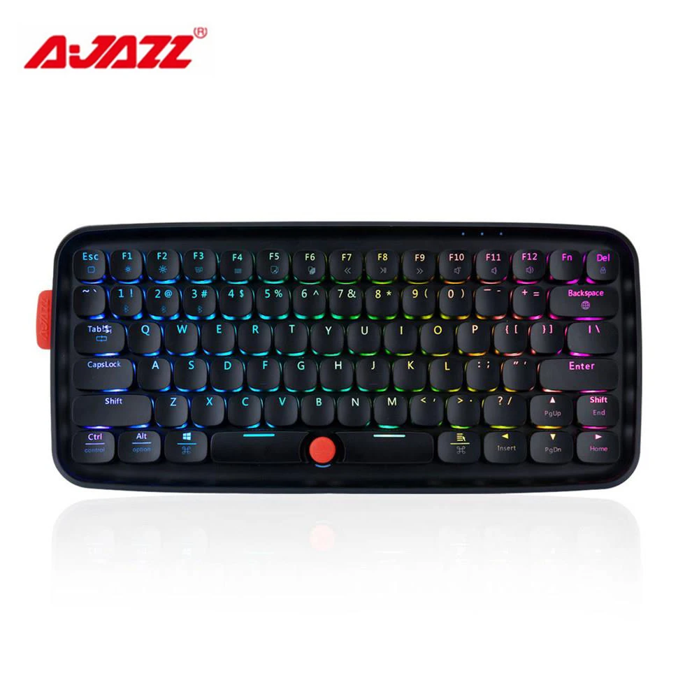 Ajazz ZERO Bluetooth беспроводной Двухрежимная механическая клавиатура 79-ключ RGB светильник игровая клавиатура Поддержка для ПК/Windows/Mac/ноутбука