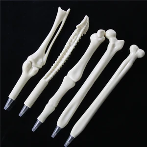 5 шт. различных стилей ручка Кость шариковая ручка в форме цветка ручки Оптовая продажа Новый креативный подарок школьные офисные канцелярские принадлежности