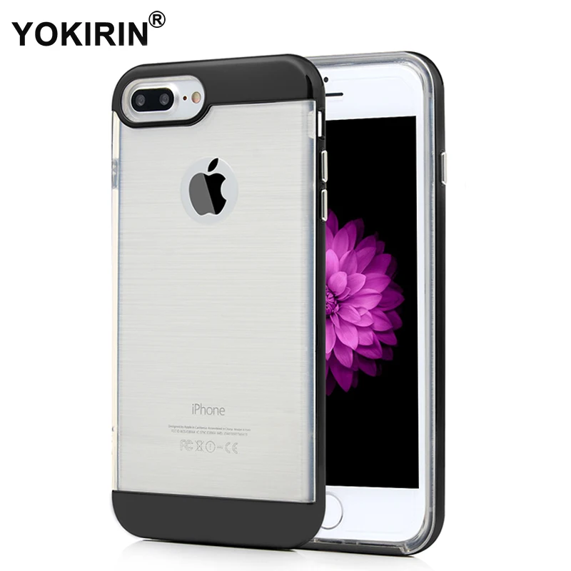 YOKIRIN для iPhone 8 7 Plus чехол телефона [сверхмощный] Прозрачный матовый Мягкий ТПУ +