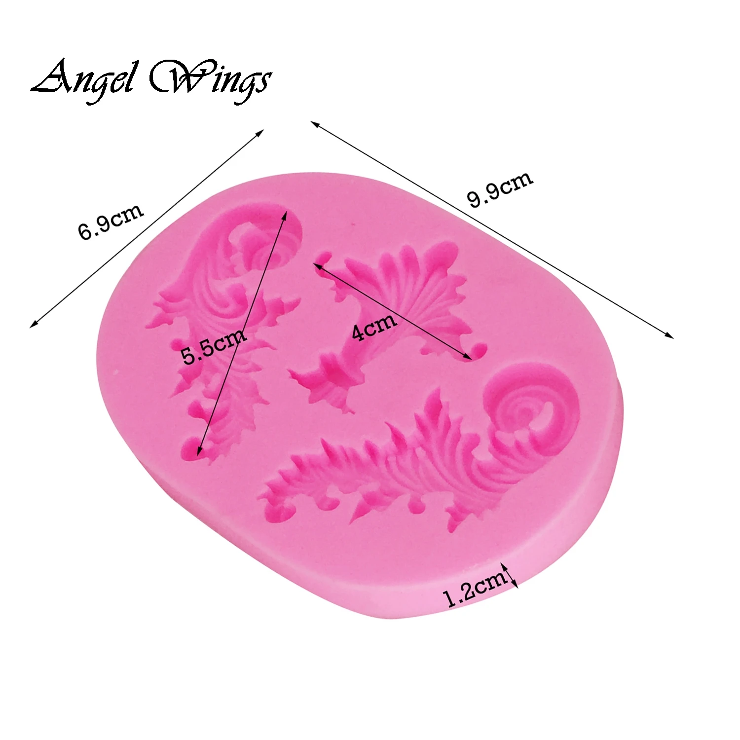 Цветок рельефный узор торт границы силиконовые формы украшения торта шоколадные