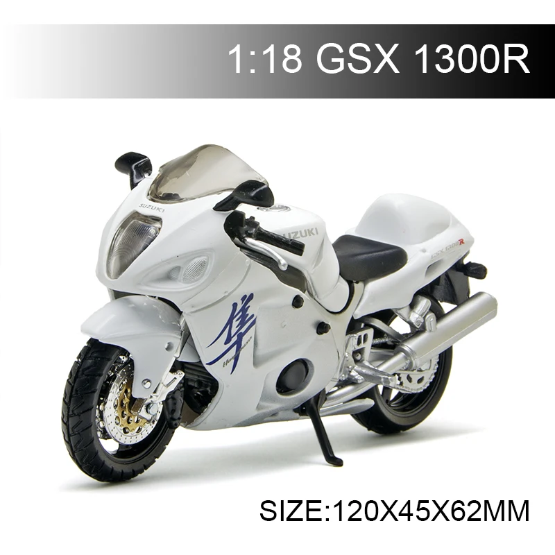 Модель мотоцикла Maisto 1:18 Suzuki GSX1300R модель из сплава миниатюрная гоночная игрушка