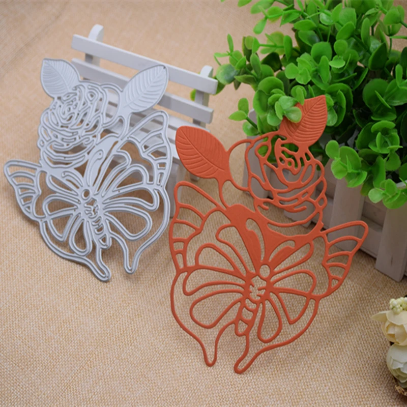 Бабочка цветок металла резки штампы трафареты сделай сам для скрапбукинга