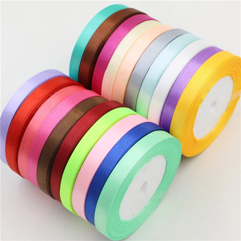 3/8 &quotШелковая нейлоновая однолицевая атласная лента велюровая ткань резинки для