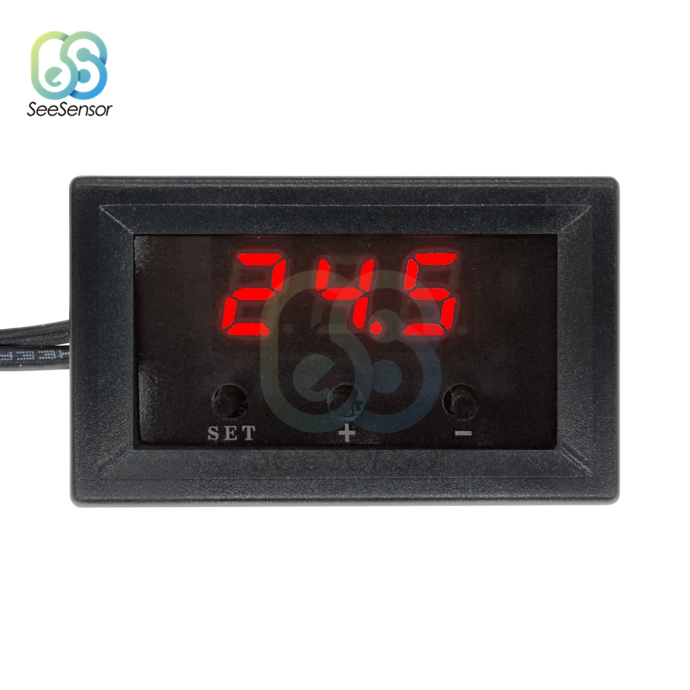 Цифровой светодиодный термостат W1209 водонепроницаемый термометр с щупом и