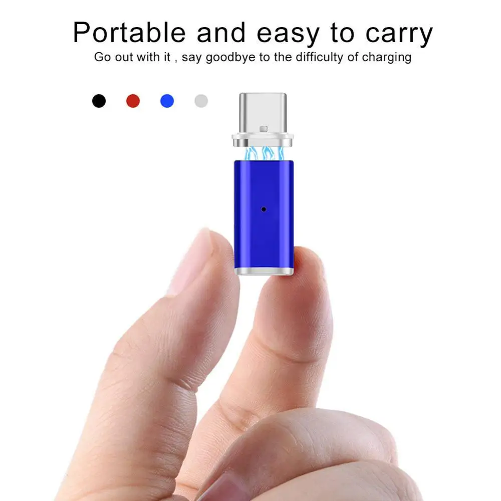 Магнитный кабель USB Type C к магнитному адаптеру для Macbook Samsung s8 s9 Plus 5 5T 6 с разъемом