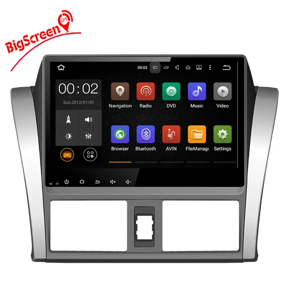 9 &quotAndroid 0 автомобильный DVD-плеер GPS навигатор для Toyota Vios YARIS Sedan 2013-2016 автомобильное