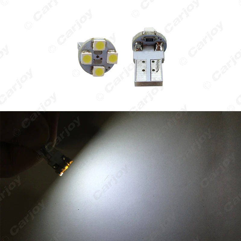 LEEWA 50 шт. Автомобильная T10 W5W светодиодный Ода SMD 1210/3528 автомобильная лампа