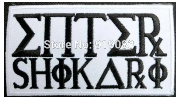 Войдите в SHIKARI музыка рок столб Хардкор Группа Логотип вышитый утюгом нашивка