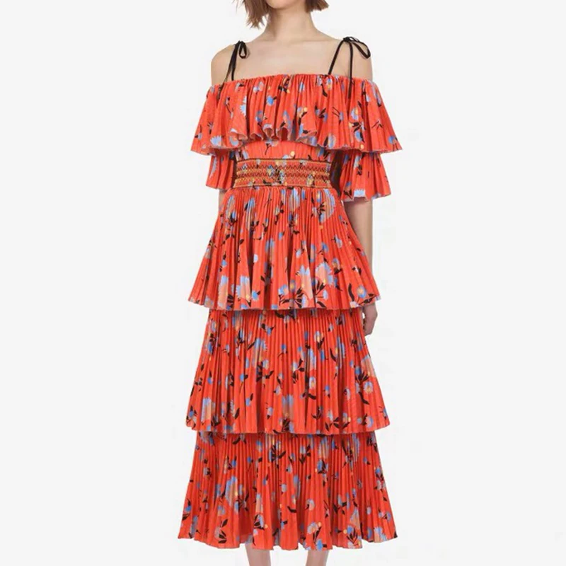 2019 Лето SP стиль подиумное Платье женское сексуальное с открытыми плечами