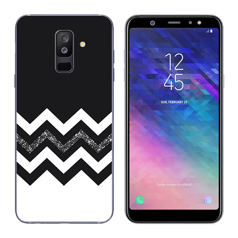 6 дюймов для Samsung Galaxy A6 + 2018 Кристальный Тонкий силиконовый чехол Plus задняя крышка
