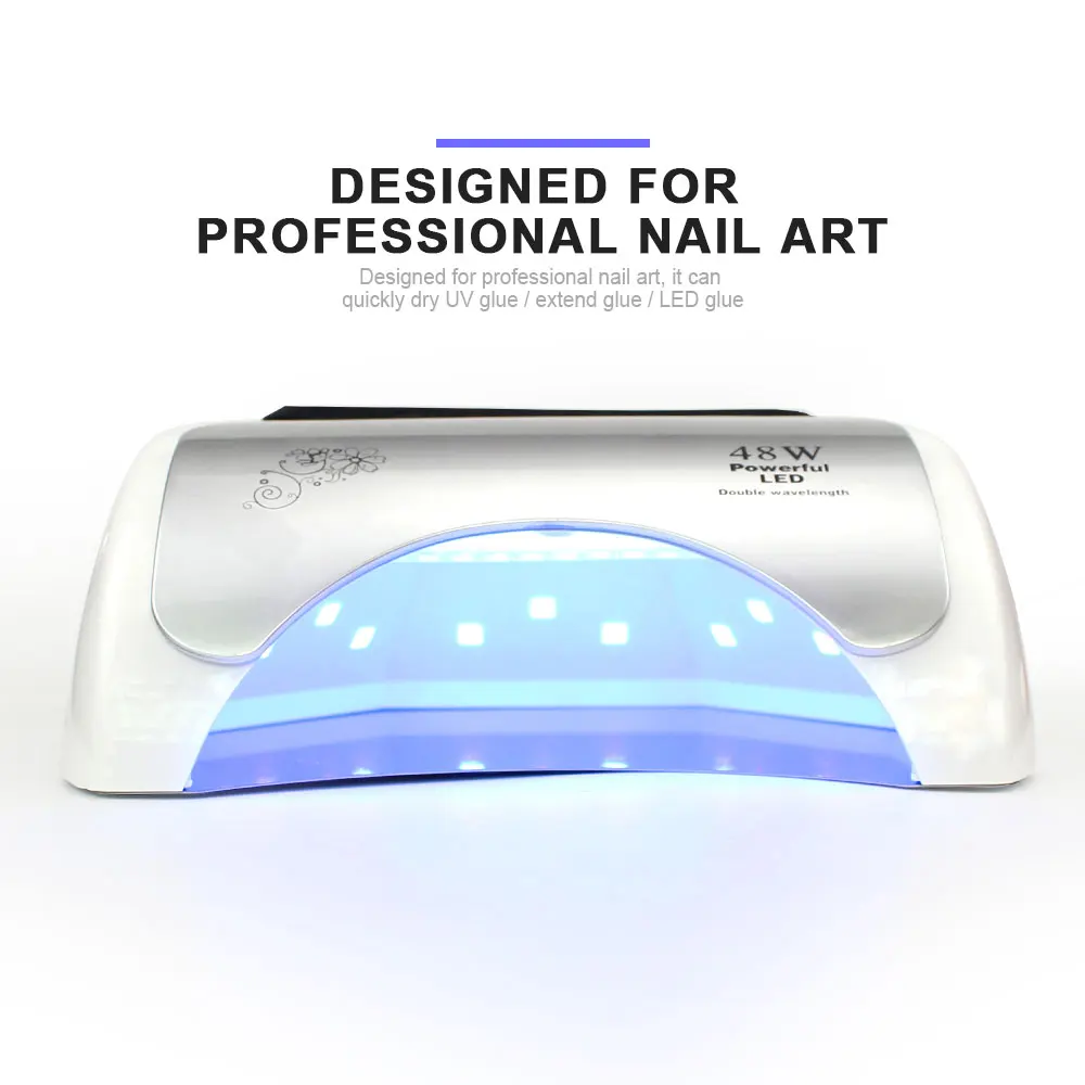 Лампа для ногтей УФ светодио дный Nail свет фен 48 Вт ccfl терапии Маникюр лампы для гель-лака аппарат для вулканизации с таймером кнопка 10 s 30 s 60 s