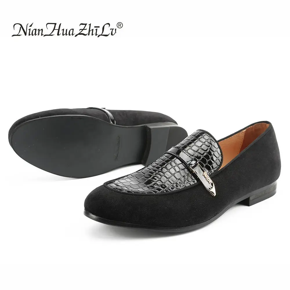 

Брендовые мужские бархатные лоферы и искусственная кожа, удобная деловая мужская повседневная обувь, мужская обувь на плоской подошве