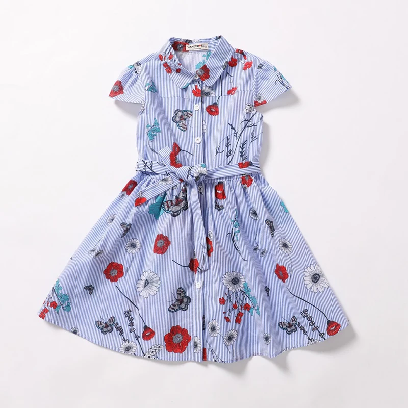 Платье для девочек 2018 фирменное платье принцессы детская одежда Европейский и