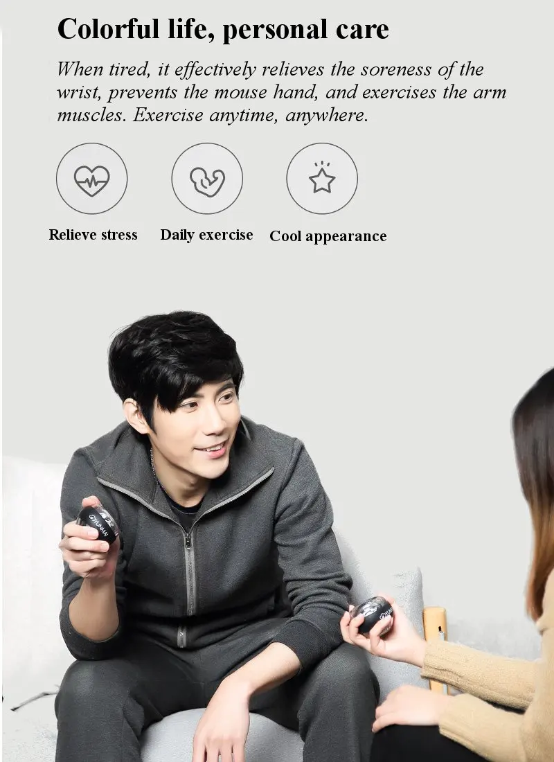 Xiaomi Mijia Yunmai Wrist Trainer LED Gyroball Essential Gyroscopic Forearm Exerciser Gyro Ball For Mijia Mi Home Xiaomi H30