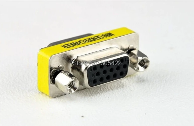 Оптовая продажа VGA/SVGA 15 pin порт Saver VGA адаптер Женский Для папа D sub DHL или FEDEX