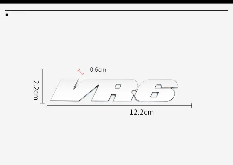 Автомобильная наклейка VR6 из металлического сплава эмблема автомобильная