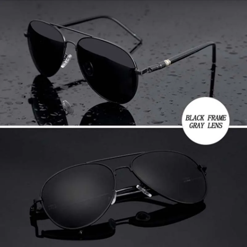 Men's Sunglasses Brand Designer Pilot Polarized Male Sun Glasses Eyeglasses gafas oculos de sol masculino For Man Driver | Автомобили