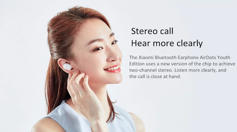 Xiaomi Airdots TWS Bluetooth 5,0 наушники Молодежная версия сенсорное управление с зарядным устройством мини беспроводные наушники 1 пара