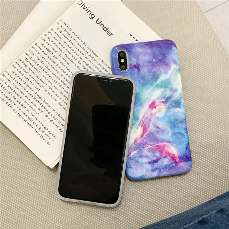 Мраморный чехол для Coque iphone XS MAX из мягкого ТПУ задняя крышка 6 S 7 8 Plus X XR защитный |