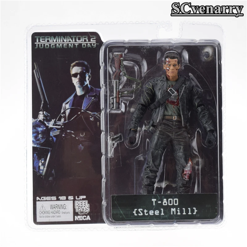 NECA Терминатор 2 фигурка T 800 стальная мельница ПВХ игрушки 7 &quot18 см модель