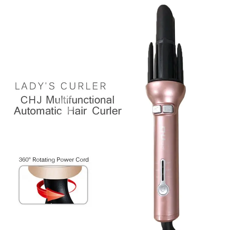1 комплект щипцы для завивки автоматическая Плойка волос керамика 360 градусов