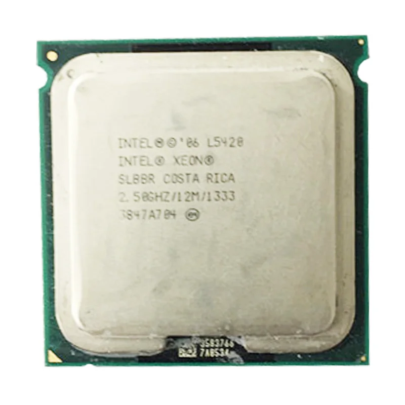 ЦПУ XEON l5420 2 5 ГГц/кэш L2 12 МБ/четырехъядерный/FSB 1333 МГц/серверный процессор