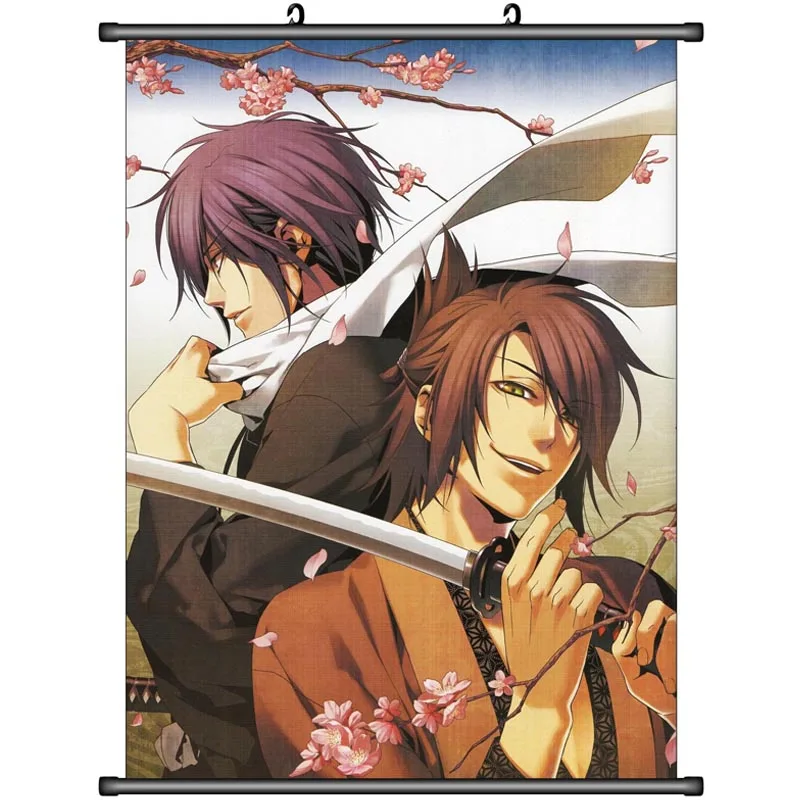 Японский аниме декоративный Рисунок Hakuoki Toudou Heisuke &amp Harada Sanosuke Yamanami Keisuke домашний