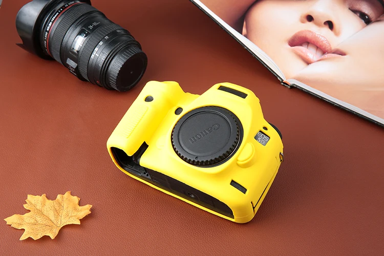 Симпатичный мягкий чехол из силикона и резины легкий DSLR Камера видео сумка для CANON 5D3 5D4 6D 6D2 80D 650D 700D 1300D 1500D 77D 800D
