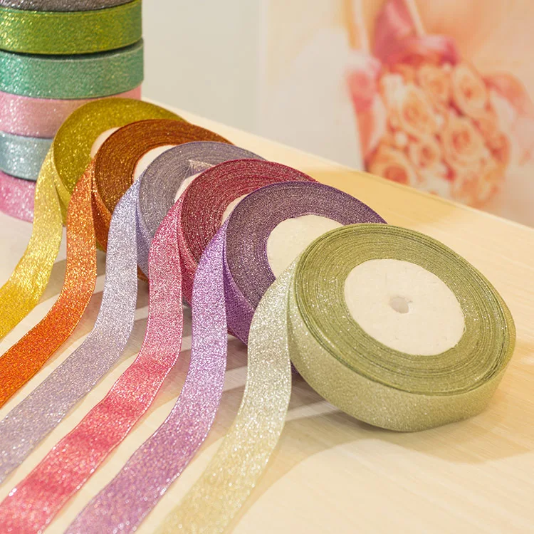 25 ярдов мм шелковая атласная лента блестящая Радуга Ribon сделай сам бант ручная