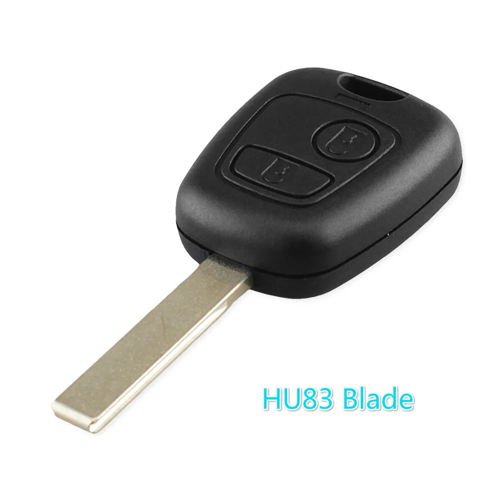 HU83 Blade KEYYOU 2 кнопки дистанционный ключ-брелок от машины чехол в виде ракушки для peugeot 106 206 307 107 207 407 партнер эксперт боксер VA2/SX9/HU83/NE73 лезвие - Цвет: HU83 Blade