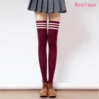 over the knee socks preppy style 100 cotton over the knee thigh socks pile of pile of socks female socks