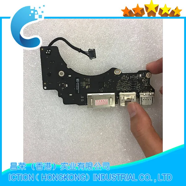 Оригинальный б/у A + A1502 I/O Плата USB HDMI для Macbook Pro Retina 13 &quotA1502 кардридер ранняя 2015