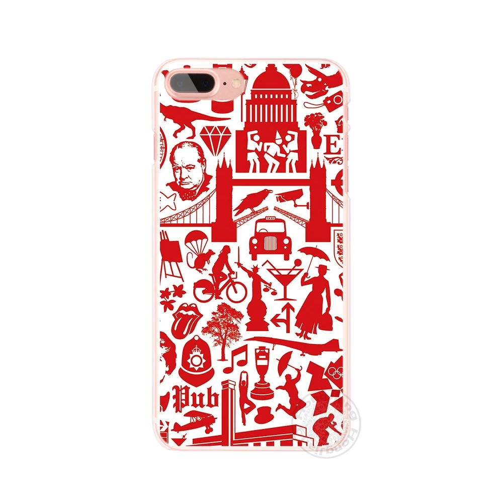 HAMEINUO London Art cell phone Cover case for iphone 4 4s 5 5s SE 5c 6 6s 7 8 X plus | Мобильные телефоны и аксессуары