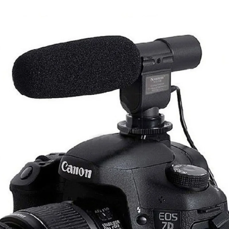 _ DV стерео микрофон для Canon Nikon Pentax Olympus Panasonic DSLR и видеокамеры DV|shotgun microphone|microphone for