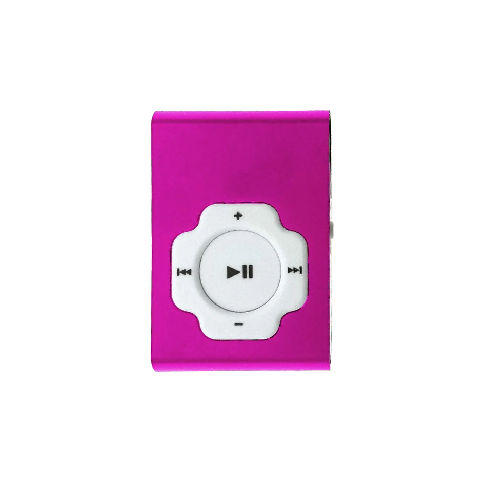 Pink HOMEBARL дизайн большая рекламная акция портативный MP3 плеер мини клип MP3 плеер спортивный металлический Mp3 музыкальный плеер Walkman Lettore горячий Mp3 - Цвет: Pink