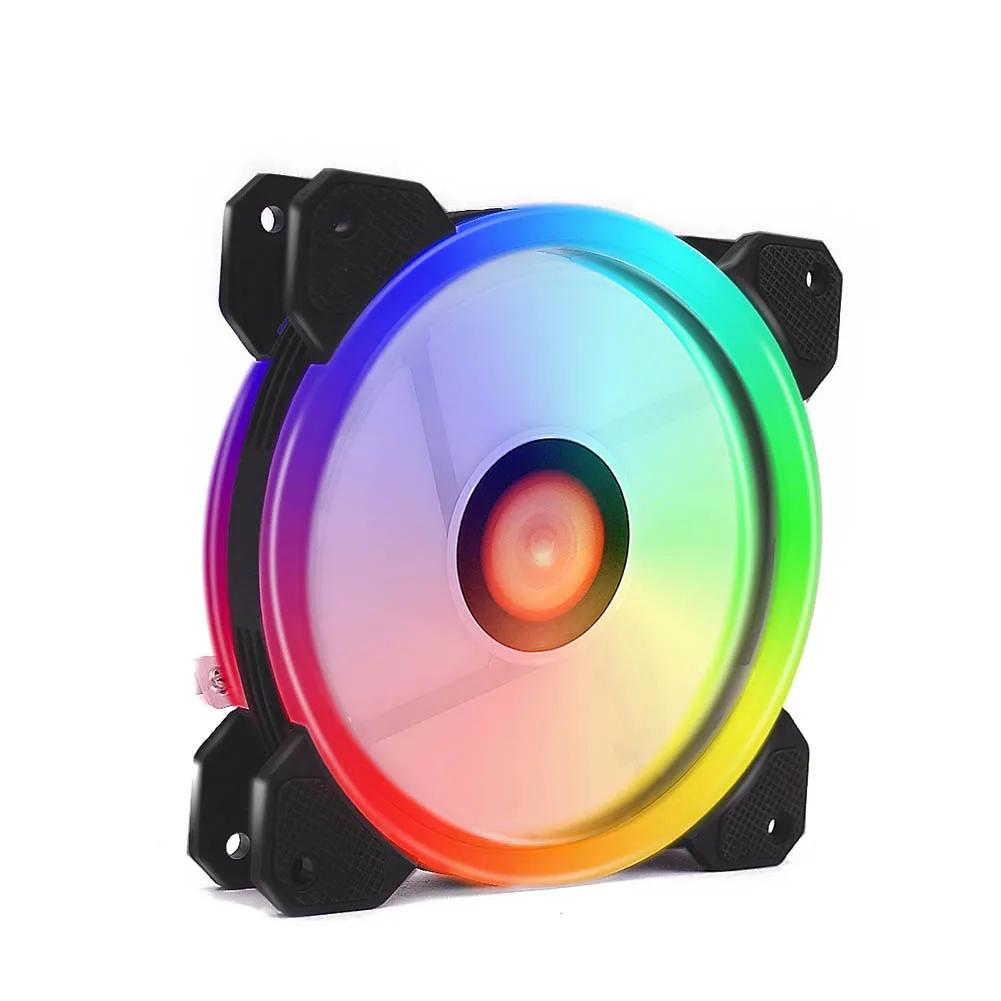 Вентилятор для ПК RGB 12 в 6 Pin см охлаждающий вентилятор с контроллером компьютера