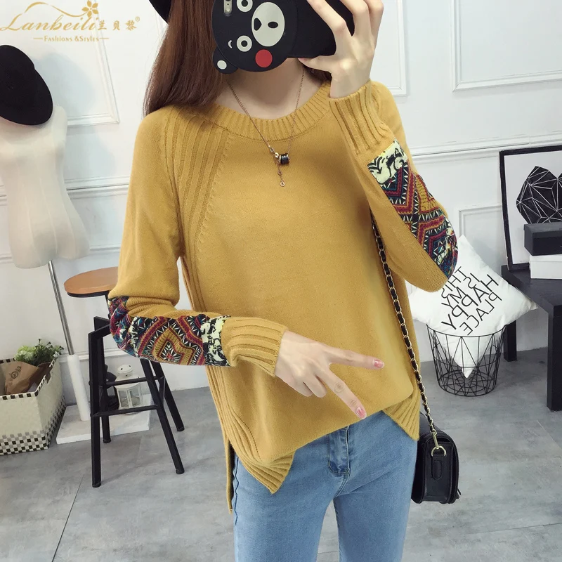Autumn New Large Size S-3xXL Loose Pullover Sweater Women All-match Sweaters Winter Coat Fashion Female Tops Shirt | Женская одежда