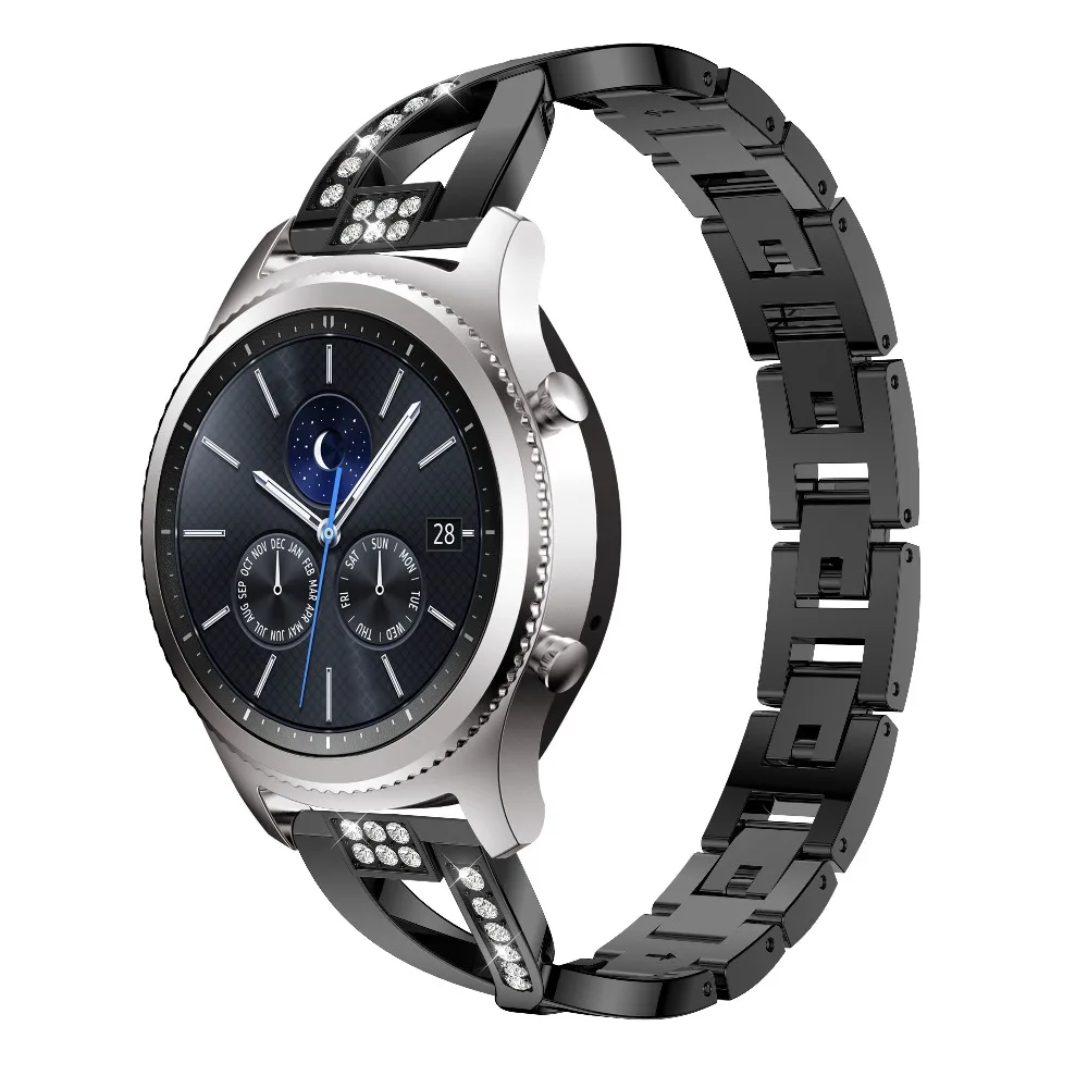 22 мм ремешок для часов samsung gear S3 frontier классический браслет сменный Samsung Galaxy watch 46 s3